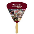 Seashell Glued Hand Fan (1 Side/ 1 Color Imprint)